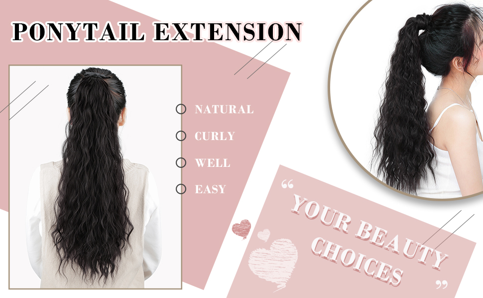 pony tails hair extensions