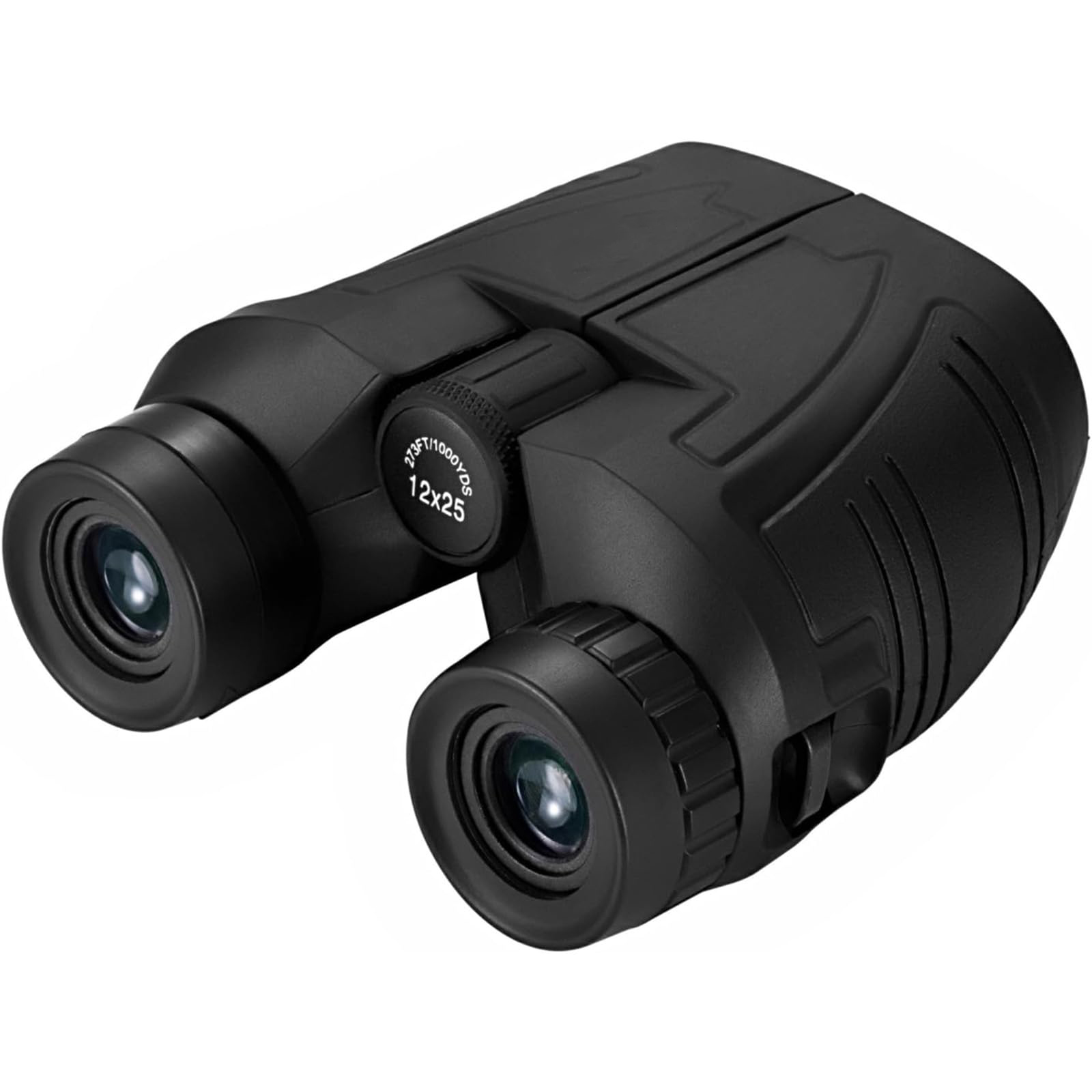 Peacoco 12x25 Compact Binoculars for Adults and Kids, Large Eyepiece Waterproof Binocular with Low Light Vision,High Powered Easy Focus Binoculars for Bird Watching,Outdoor Hunting,Travel,Sightseeing