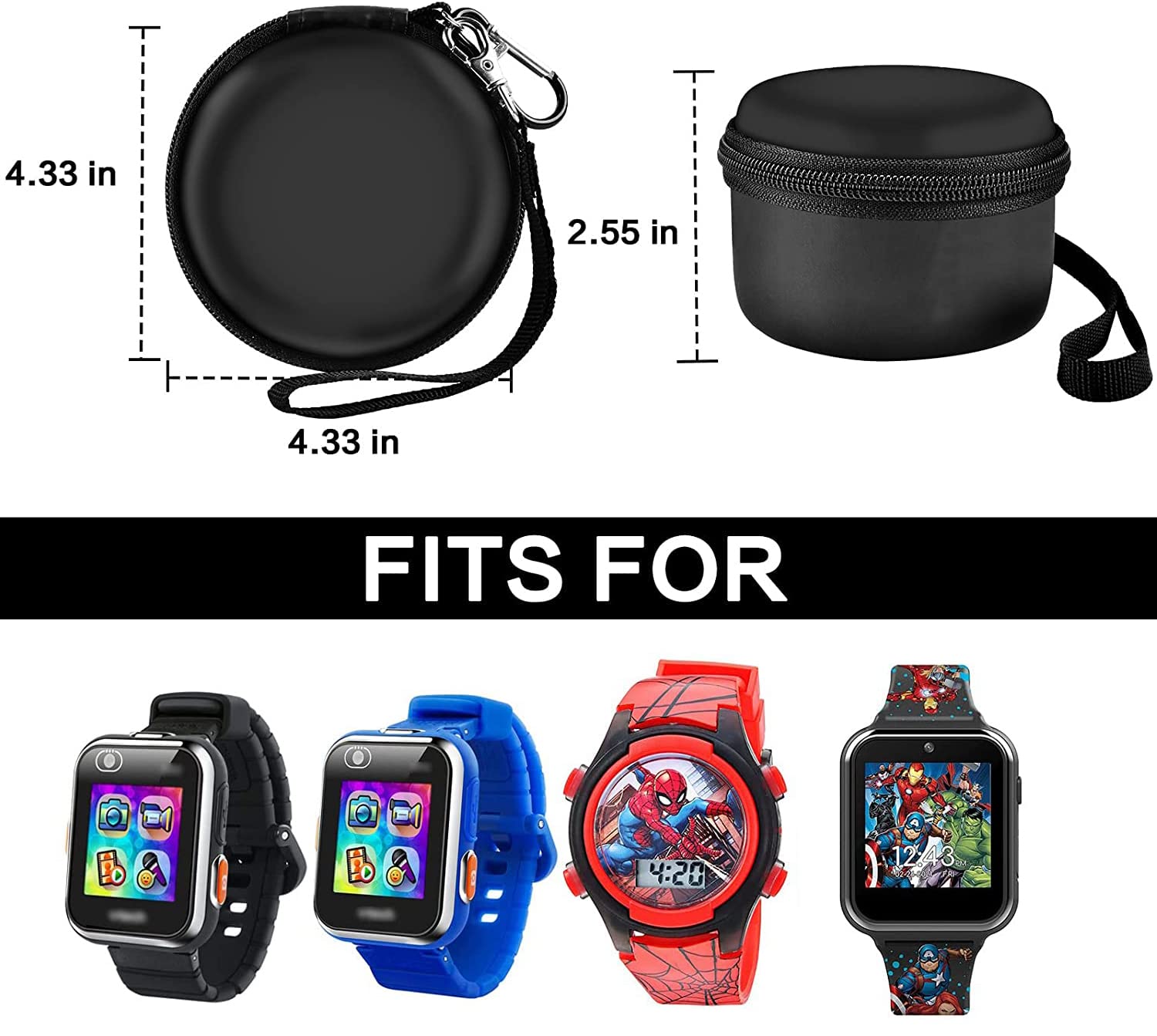 Peacoco Case Compatible with Vtech KidiZoom Smartwatch DX2, DX3, for Little Tikes Tobi/for Watch 2/ for Gizmo Watch, Kid Watches Carry Box for VTech Kidizoom Smartwatch DX and Accessories (Bag Only)